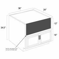 West Point Grey 36" Farm Sink Base Cabinet - WPG-FSB36