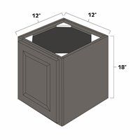 West Point Grey 12" x 18" High Single Door Wall Cabinet - WPG-SDW1218