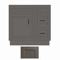 West Point Grey 36" Vanity Sink Base Cabinet w/ Drawers on Right - WPG-V3621DR
