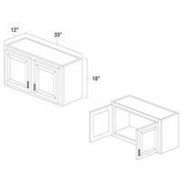 West Point Grey 33" x 18" Bridge Wall Cabinet - WPG-W3318
