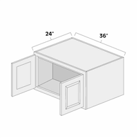 Aspen White 36" x 15" Refrigerator Wall Cabinet - ASP-WR3615